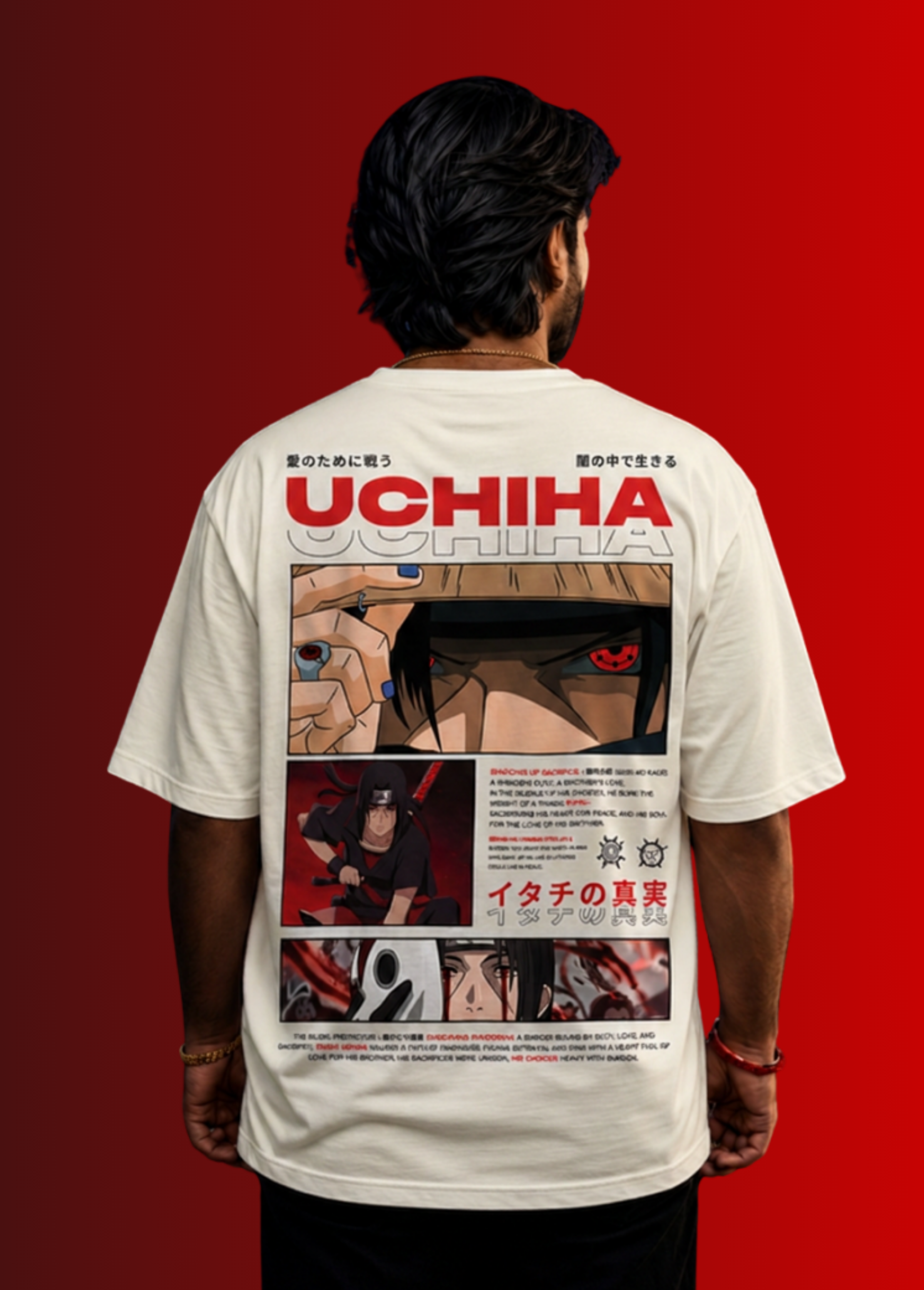 Itachi Uchiha Shadow of Sacrifice Oversized Tee