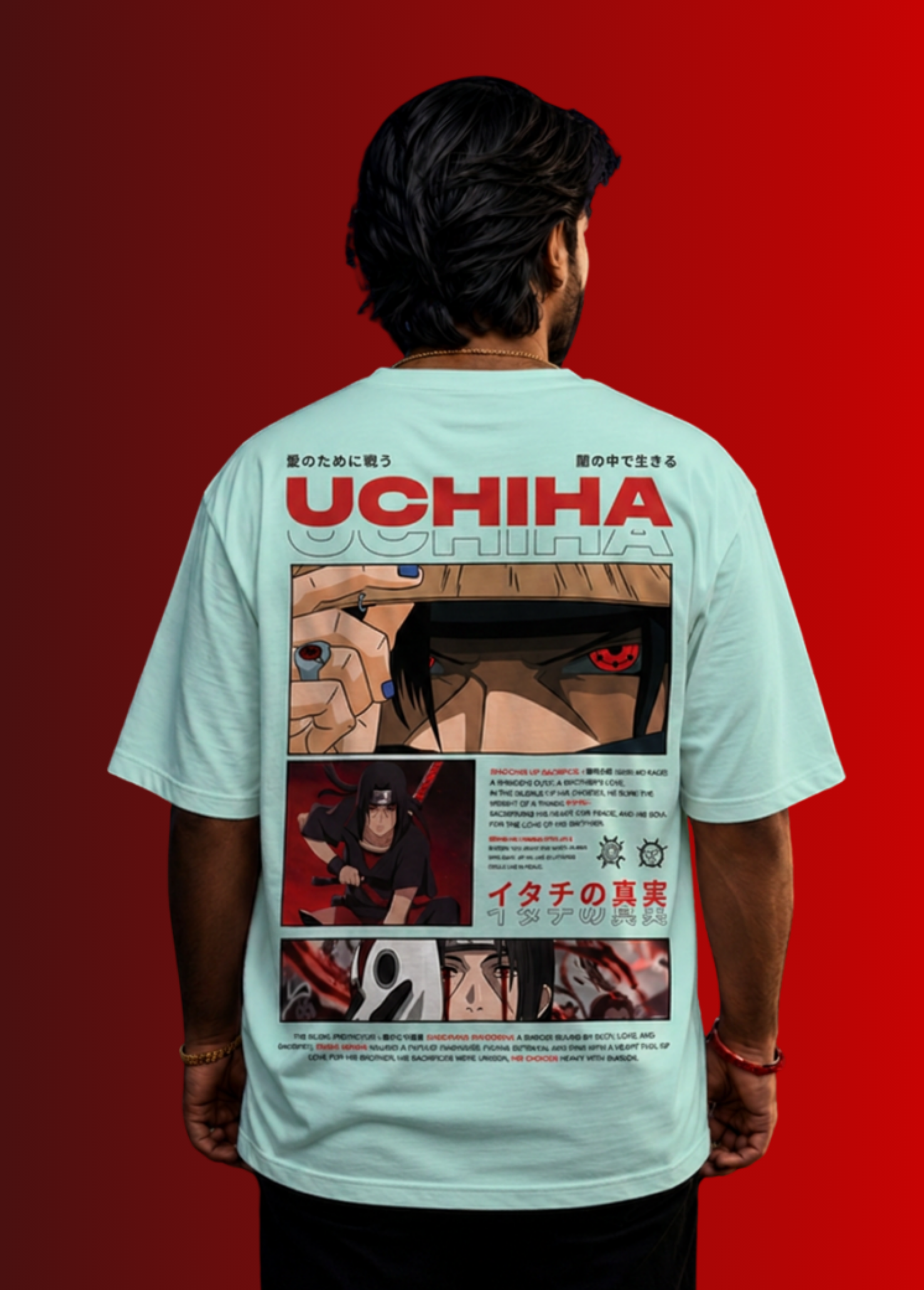 Itachi Uchiha Shadow of Sacrifice Oversized Tee