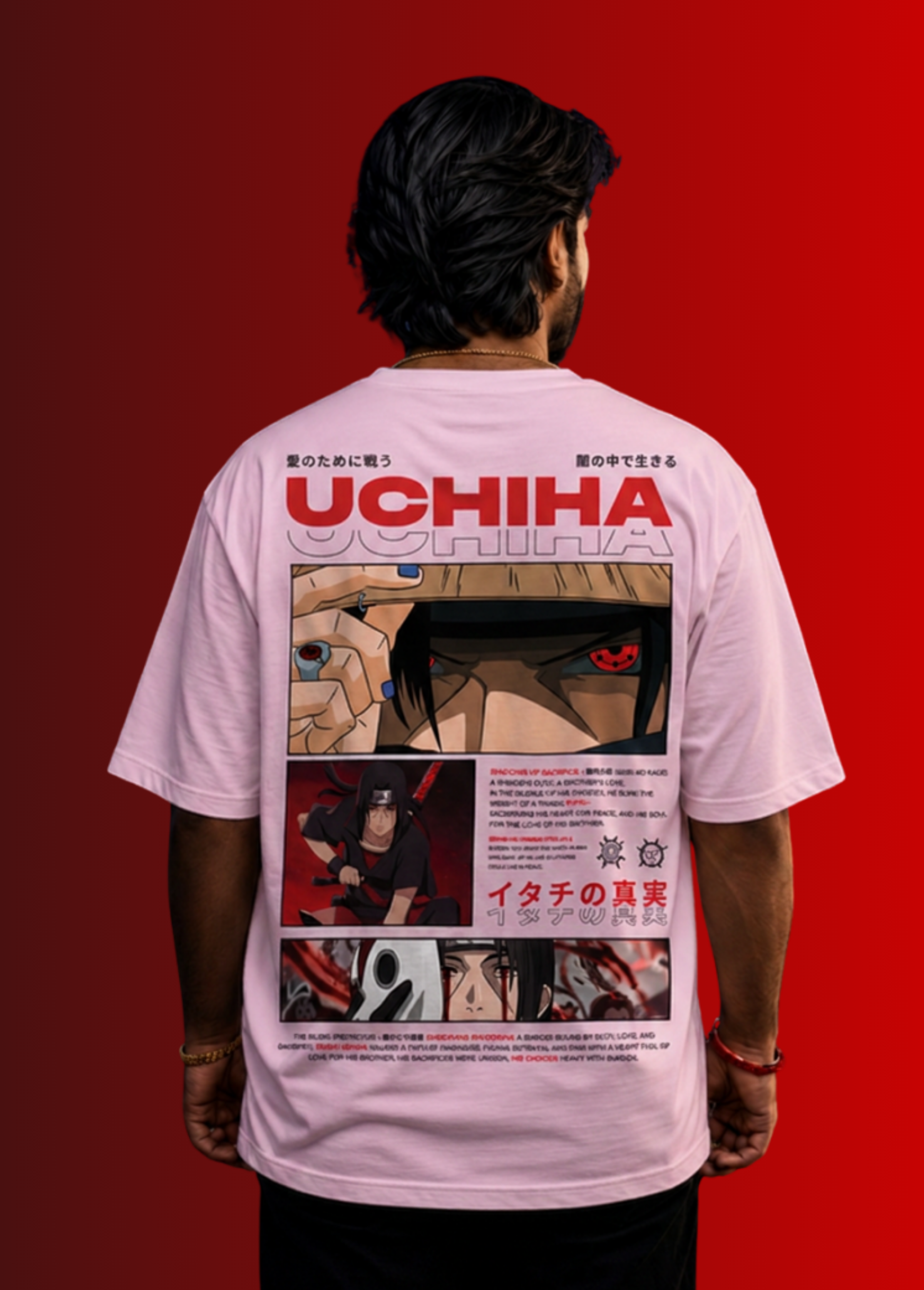 Itachi Uchiha Shadow of Sacrifice Oversized Tee