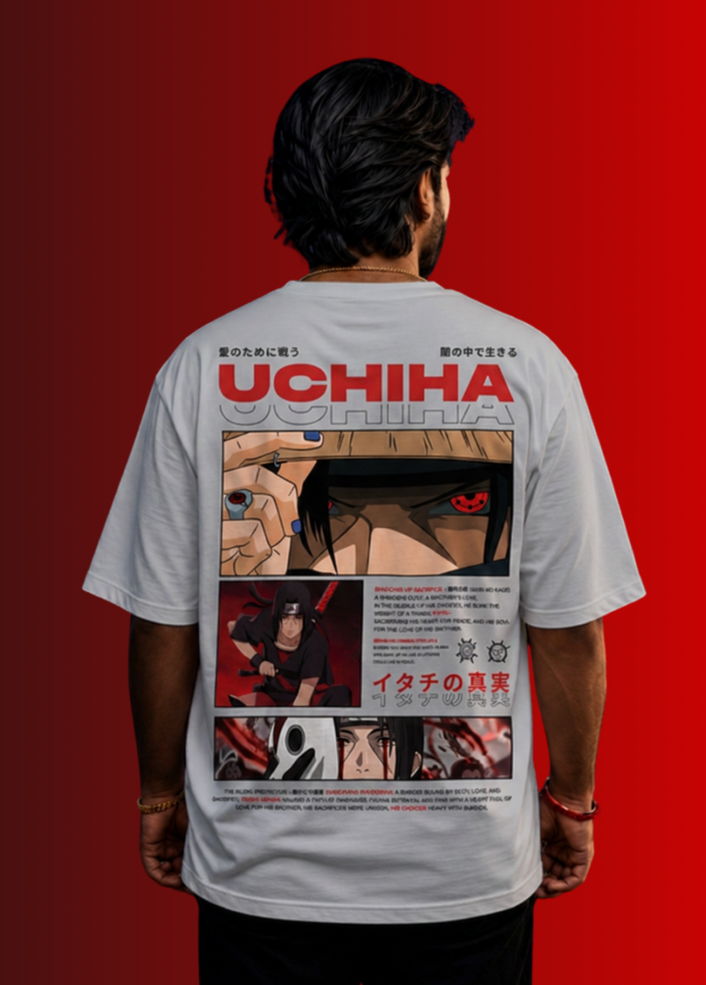 Itachi Uchiha Shadow of Sacrifice Oversized Tee