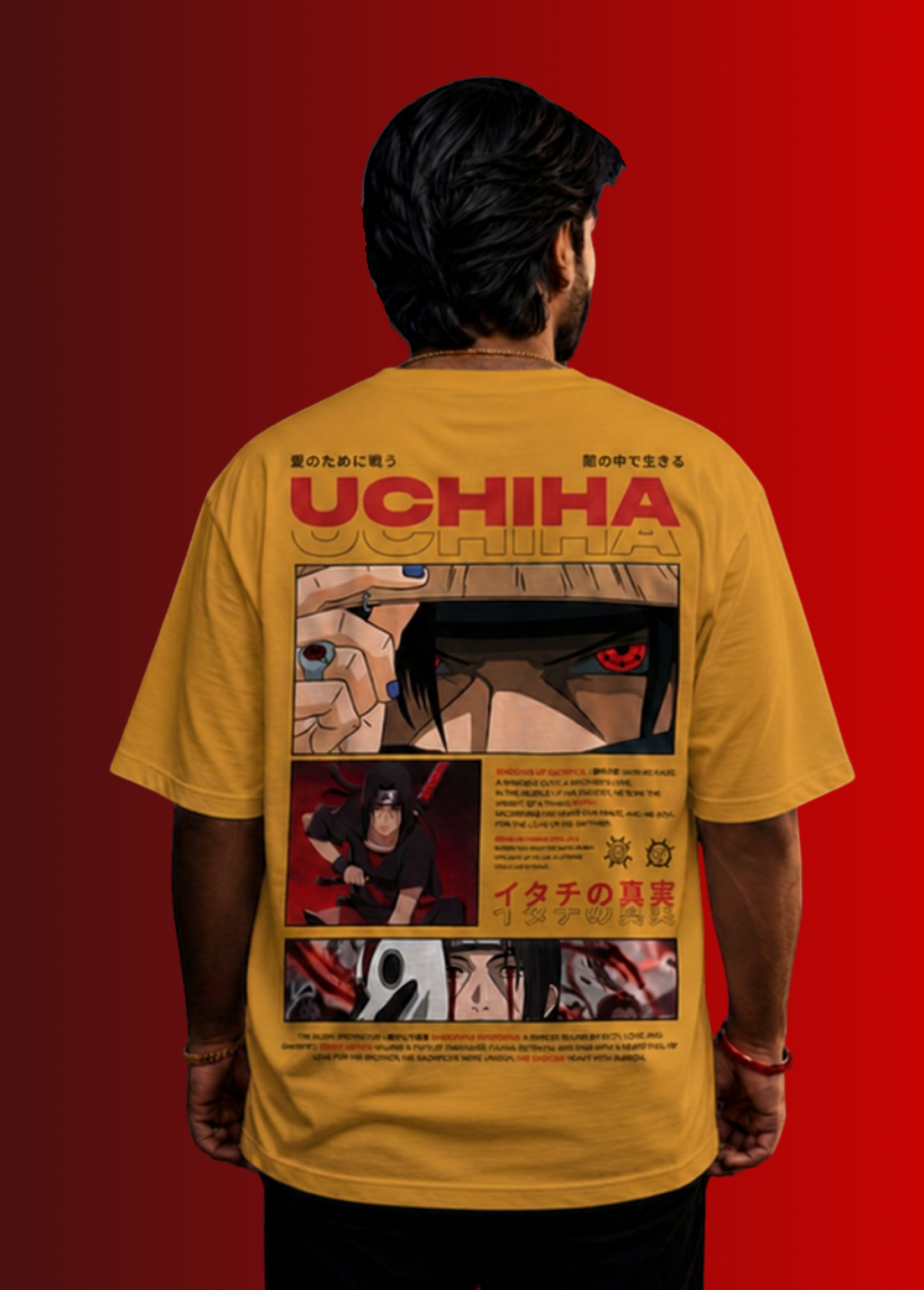 Itachi Uchiha Shadow of Sacrifice Oversized Tee